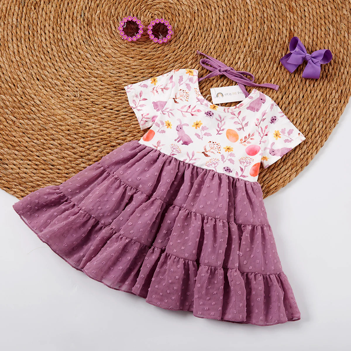 Blooming Pastel Boysenberry Dress